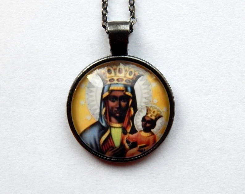 What is a black Madonna necklace